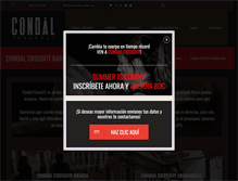 Tablet Screenshot of condalcrossfit.com